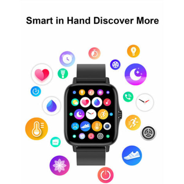 Älykello Urheiluaskelmittari Uni-/sykeverenpainemittari Älykello Smart Watch yhdistetty rannekoru Androidille