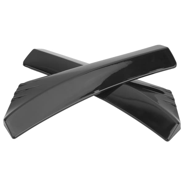 2. Blank Sort Kofanger Læbe Diffuser Splitter Wrap Vinkel Anti Rids Universal Bilbeskytter