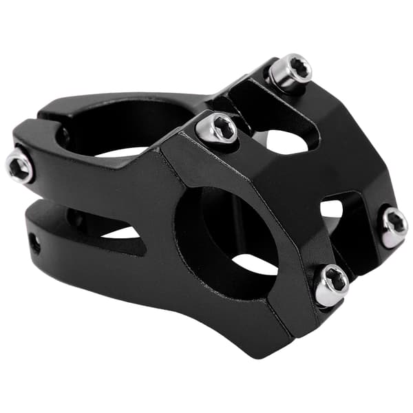 LUNJE 25.4x35mm Hul Legering Cykelstyr Kort Riser Sort