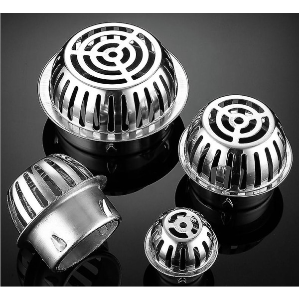Gulvafløb i metal, plug-in type, konveks (110 mm)