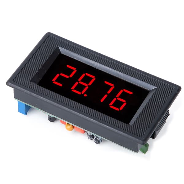 5135A Høypresisjons Digitalt Panelmeter DC5V DC Voltmeter Rød LED-skjerm DC500mV DC1V DC2V