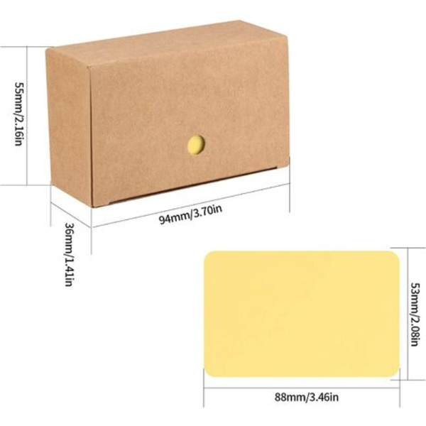 Tomt Kraft-kort, Färg Kraft-etikettpapper, DIY Word Graffiti Presentminneskort besök Tackkort - 400 stycken/rosa, G