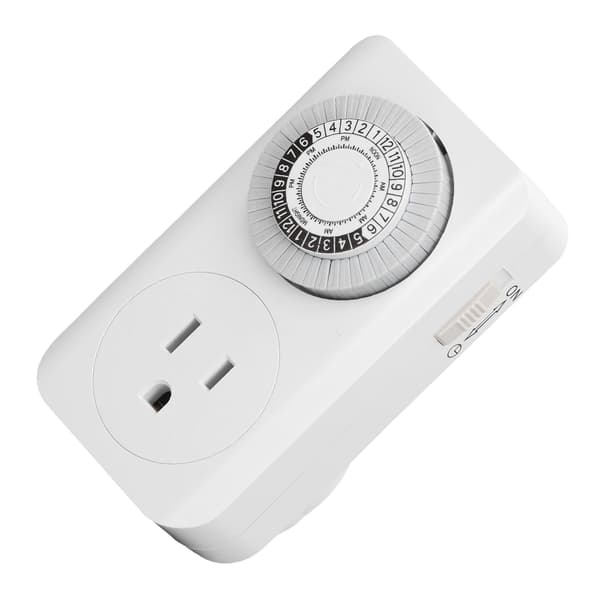 Mekanisk nedtellingstimer 15 min til 24 timer 125V US Standard Auto Shut Off Outlet