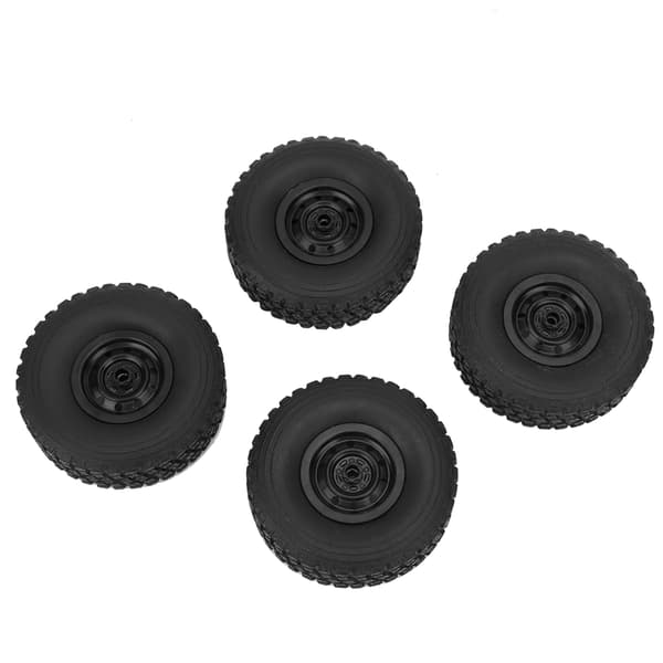 Sorte gummidék for WPL C-34 1/16 4WD Militærbil