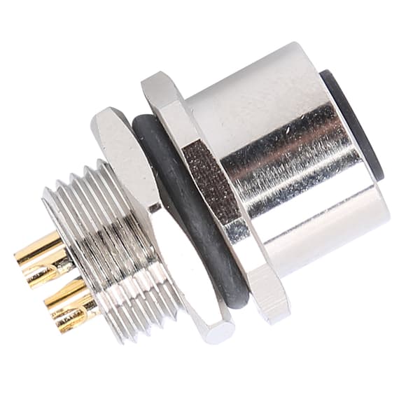 Vanntett M12 B S4 frontmontert panelkontakt Elektrisk kretstilbehør
