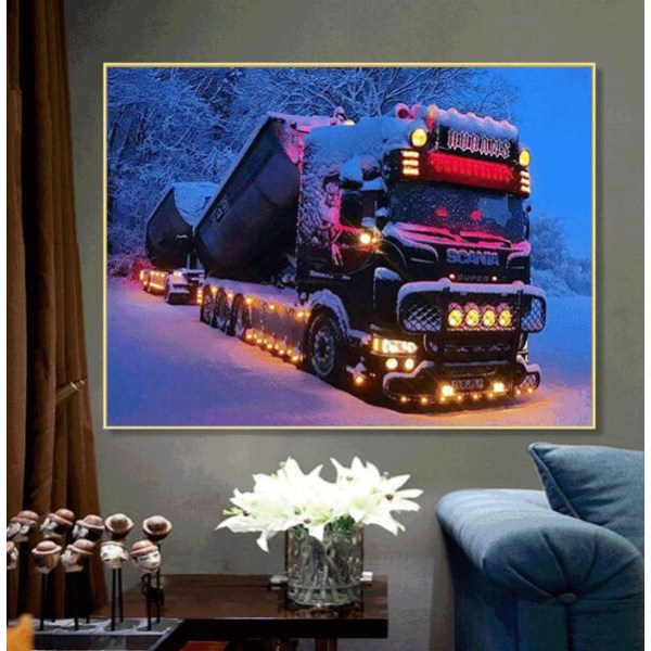 Snow Truck diamond painting (55*40cm)