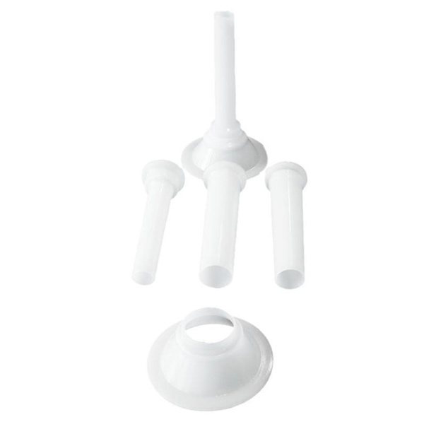 2 X Kødkværn Håndlavet fylderør Pølsemaskine Stuffer Plasttragtværktøj