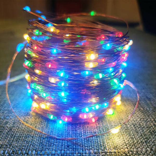 Solar String Lights, 20M 200 LED utomhus Solar String Lights, 8 mönster Vattentät koppartråd dekoration för trädgård Pa