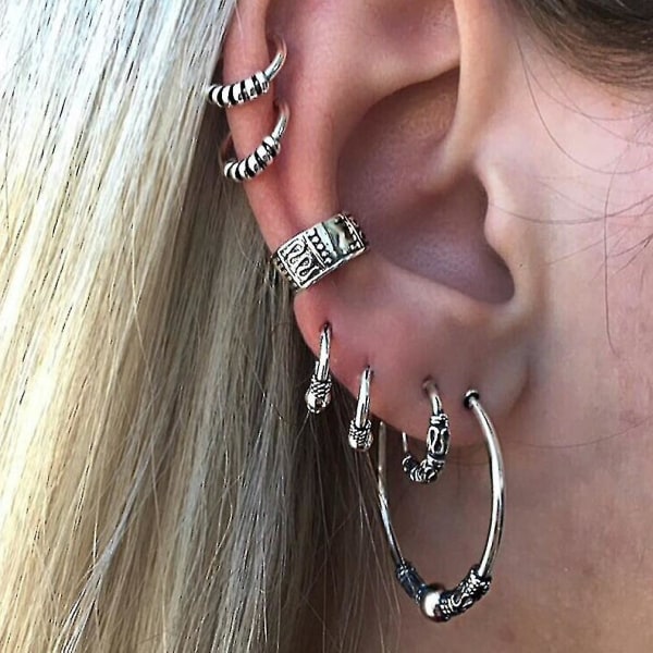 7st Örhängen Set Legering Öronstift Örhängen Örhängen För Fest