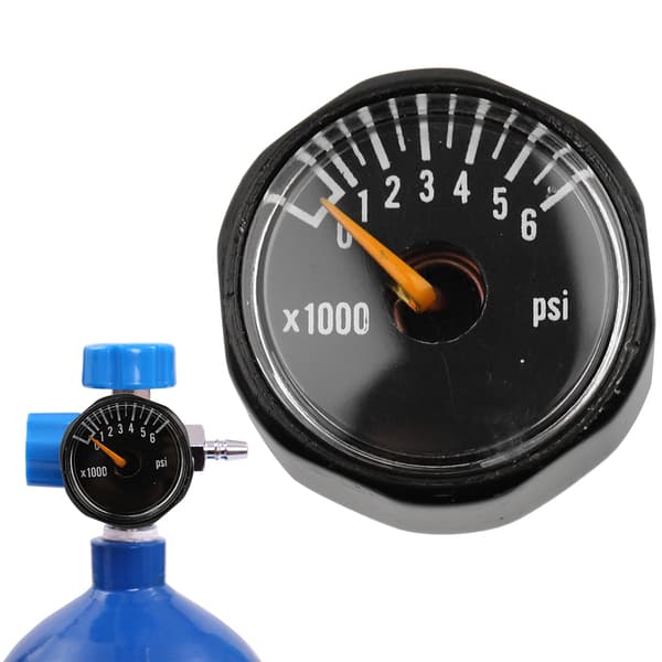 1 8 NPT Precisionsventil Mini Tryckmätare Koldioxid Mikromanometer 6000 PSI