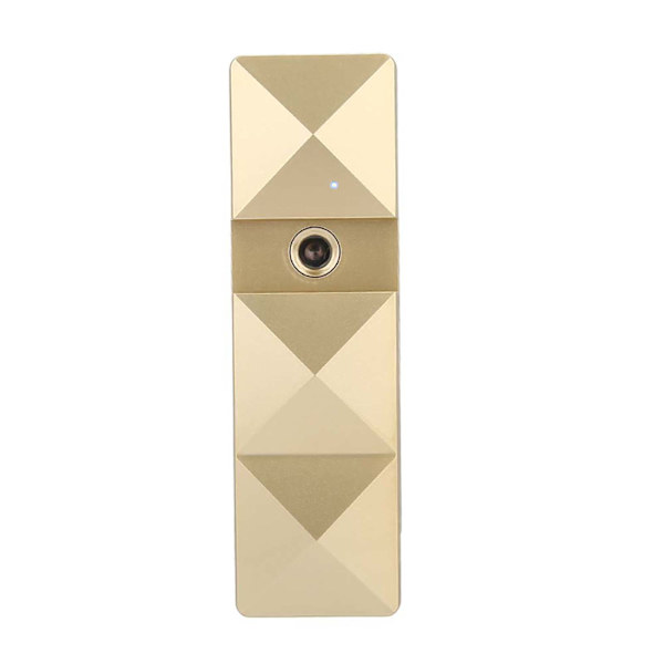 Bærbar USB Nano Handy Mist Spray Ansiktshydrering Atomizer Gull