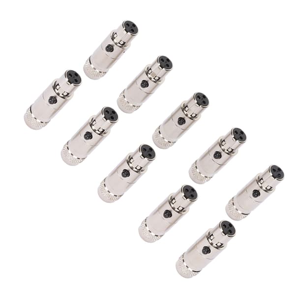 3-benet hun til han metal mini XLR-adapter mikrofonkabel monitorspeaker
