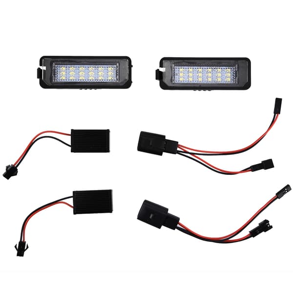2 stk. LED-lys for bilskilt for Golf 4 1998-2002