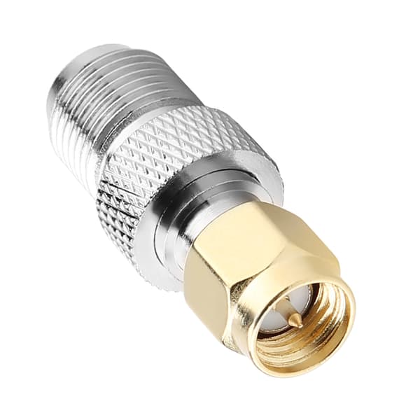 SMA han til F hun RF koaksialadapter (2-pak)