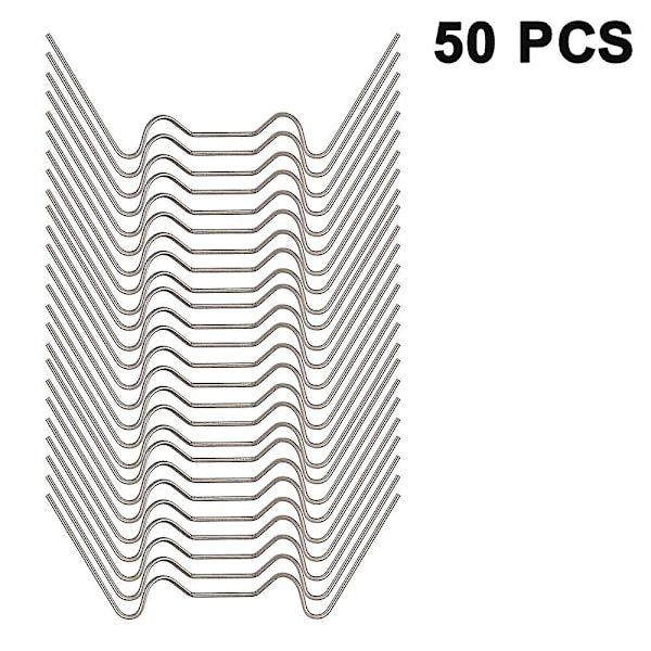 Piao rustfrit stål glaseringsclips, W Type drivhusclips, til drivhus- og hulkammerpaneler 50pcs