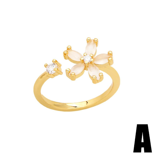 Ring Vintage Zircon Geometry Stud Modesmycken Ac10599 C