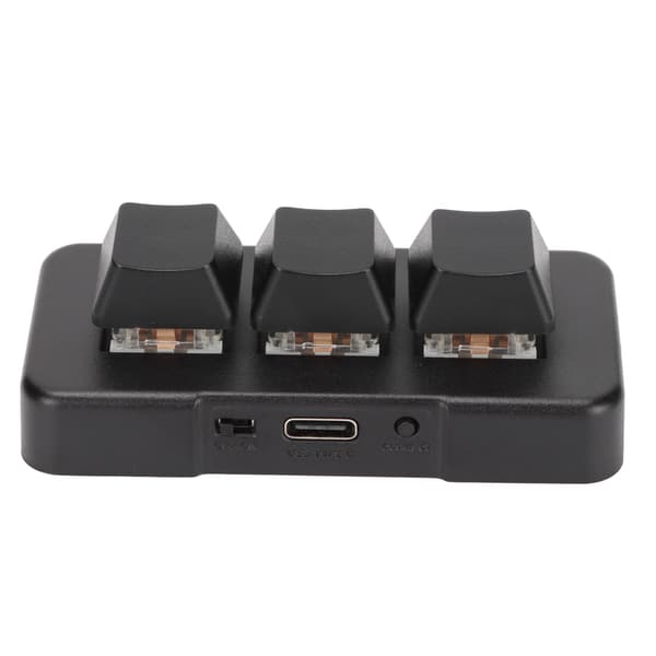 Trådløst RGB Mekanisk Gaming Tastatur 3 Taster 2.4G USB Tre Modus Mini Programmerbart