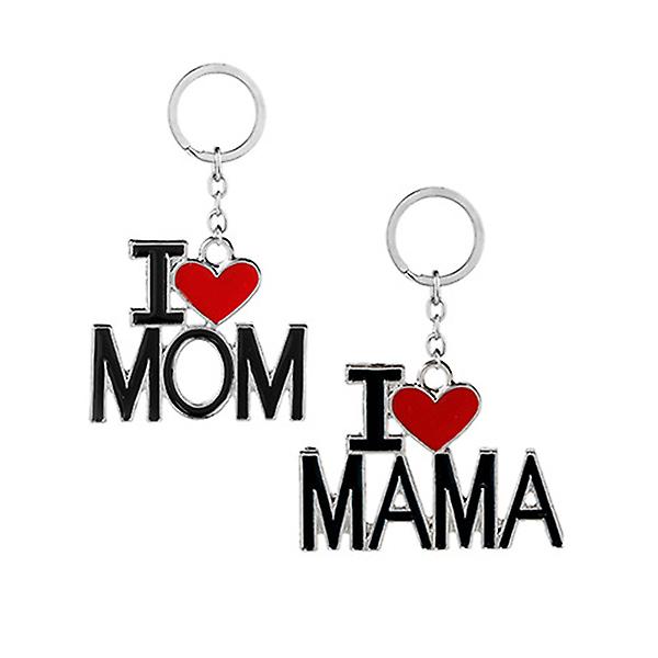 2st I Love Mom Nyckelring Jag älskar Mama Nyckelring till Mors Dag Mamma Present
