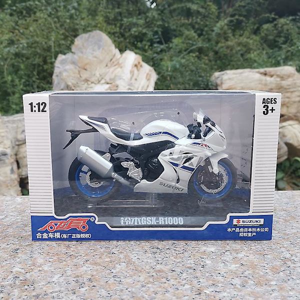 1:12 Diecast moottoripyörämallilelu F-suzuki Suzuki Gsx-r1000 jousitus maastoajoneuvojen moottoripyöräkokoelman mallilahja