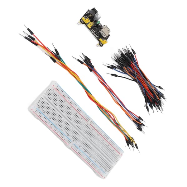 830 Tie Points Breadboard 3.3V 5V Strømforsyningsmodul med Jumper Kabel Kit til DIY Kredsløbsprojekter