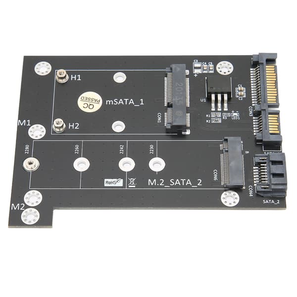 M.2 NGFF till Dubbel SATA3 Adapter MSATA SSD-omvandlare Höghastighetsdataöverföring