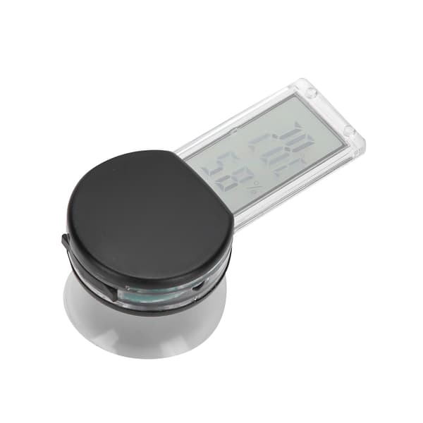 Digitalt Terrarium Termometer Hygrometer til Reptiler Sort