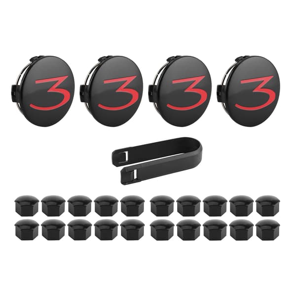 4-pack hjulmutterskydd med 20 skydd Kompatibla Tesla Model 3 Model Y Model S Model X
