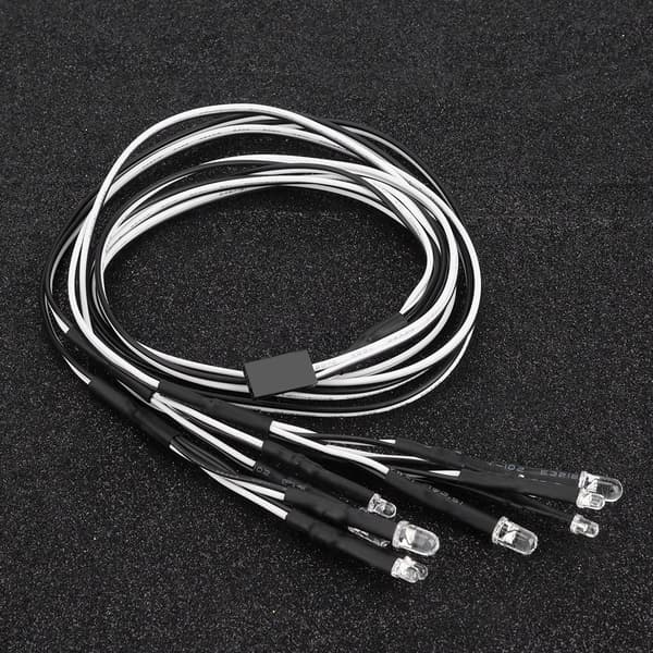 10 stk. 5 mm 3 mm LED-frontlykter for RC-bilmodeller