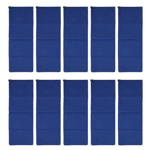 10-pack 600D Polyester Flood Barrier Sandsäckar Återanvändbara Flood Prevention Väskor för Dörr Fönster Garage Källare Mörkblå