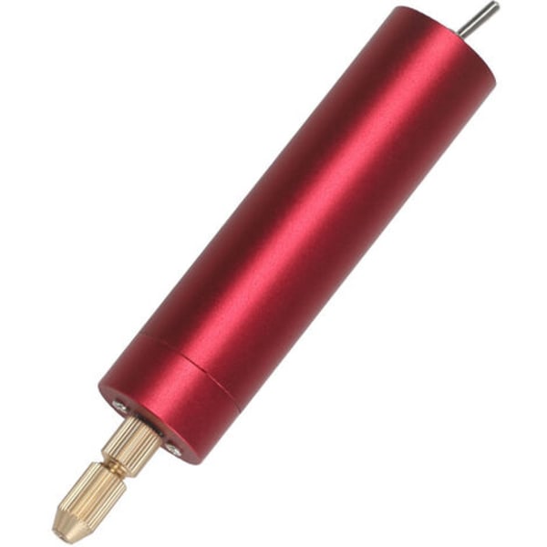 Mini- USB -sähköpora, DC 5V:n sähköinen käsiporakone, manuaalinen kalvorei'itin, (punainen datakaapeli + USB + 0,7-1,2 set)