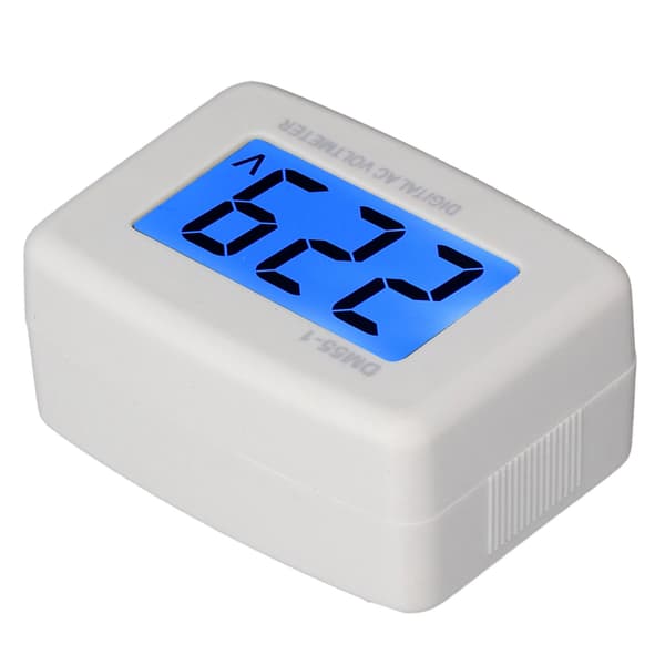 DM55 1 Digital Voltmeter Lettlest LCD Hjemmespenningsmåler 80 300V US Plugg