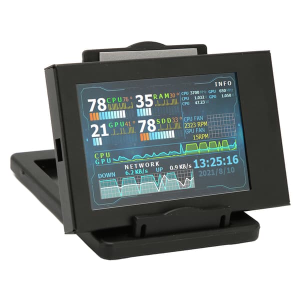 3,5 tum datortemperaturmonitor IPS USB miniscreen AIDA64 PC CPU RAM datamonitor PC-sensorpanel dynamiskt displaymonitor
