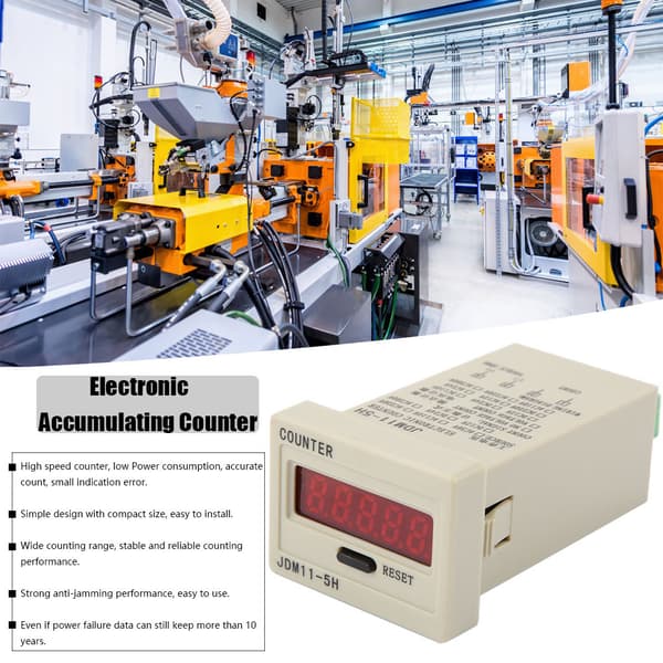 JDM11 5H 5-siffrig elektronisk ackumulatorkalkylator DC 12V
