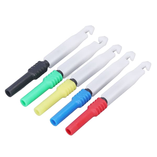 5 stk 0,7 mm mini testprobe ledningspiercingnåler med kappe J30009