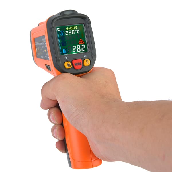 Højpræcisions kontaktfri digital infrarød termometer -50°C til 800°C / -58°F til 1472°F