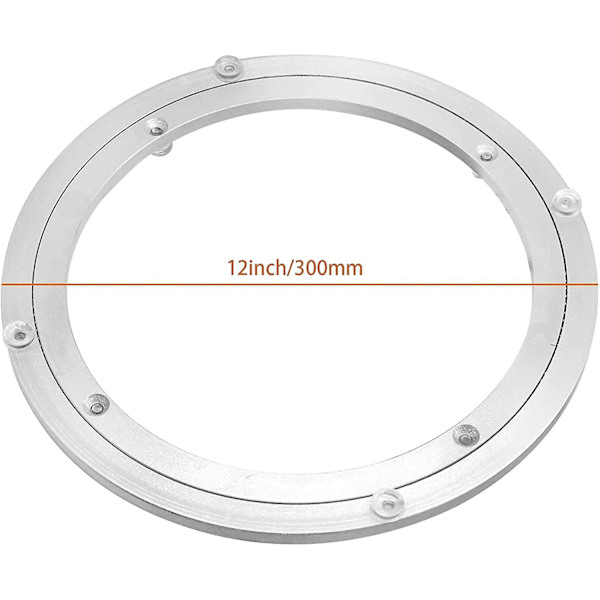 Kraftig aluminiumslegering Rund Glat Spisebord Pladespiller - 12&quot;