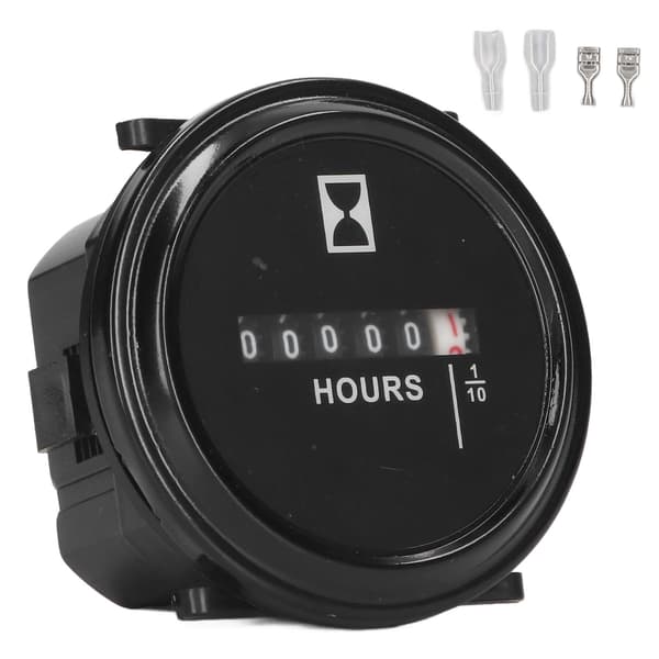 Timräknare 99999.9 Timmar AC DC Universal Timer Helt Förseglad Rund Quartz Mekanisk Timer 6-80V