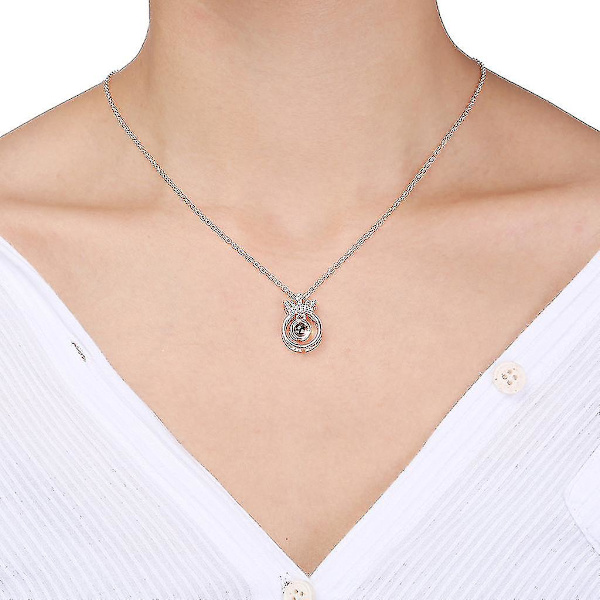 Nytt 100 språk jag älskar dig Alla hjärtans dag Present Memory Projection Halsband
