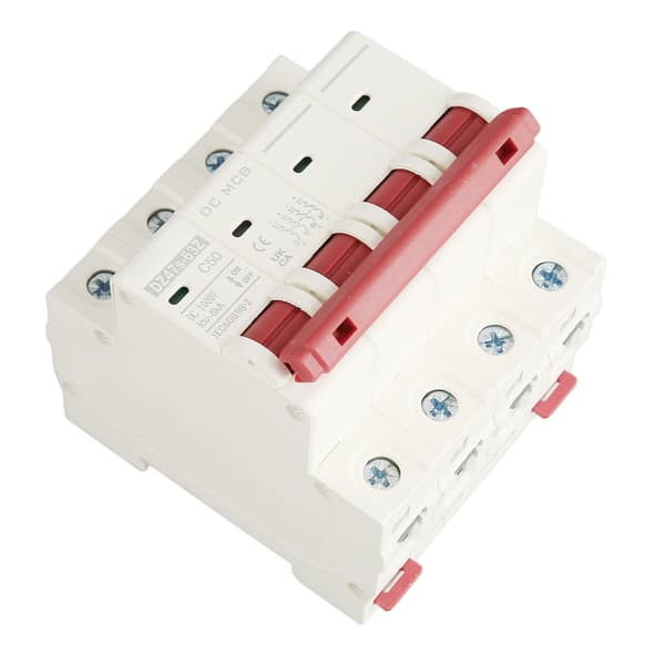 4P Mini Strømbryter 6000A Brytekapasitet Solcelle PV System DC1000V 50A