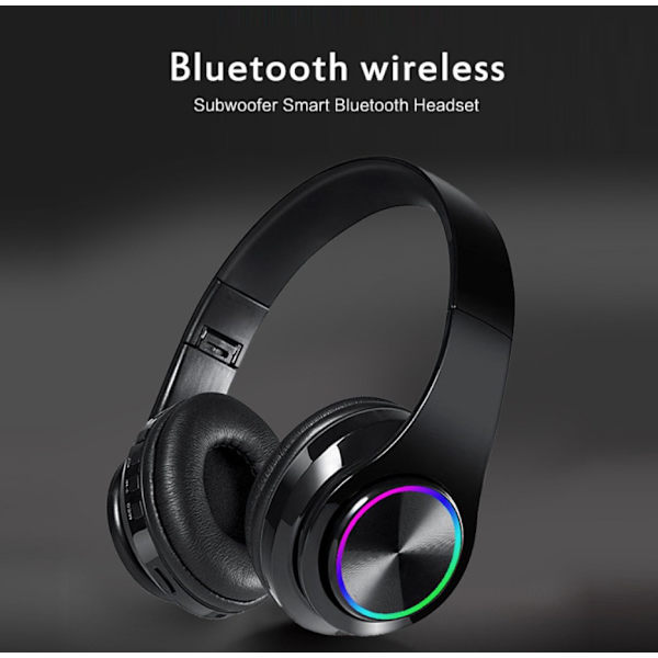 Andningsljus bluetooth headset (ren svart)