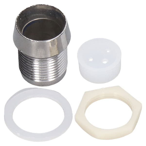 50 stk. 10 mm rund forkromet plastik LED-holder til lamper
