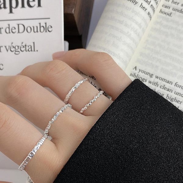 Ringpärlor S925 Silver Modesmycken Ac5322 4