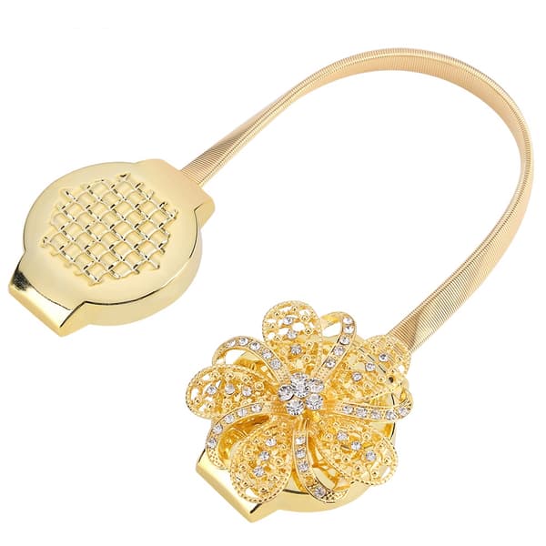 Foldbar Magnetisk Blomster Bælteclips Spændeholder Tilbehør Hjem Guld