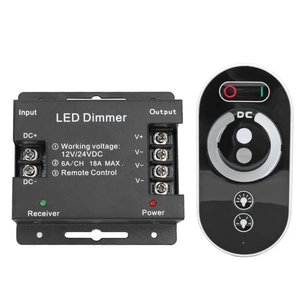 Trådløs LED Dimmer RF Berøringsfjernkontroll DC 12V 24V for LED Strip Lys