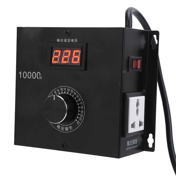 Høyeffekts tyristor elektrisk spenningsregulator med roterende bryter 110V US-plugg