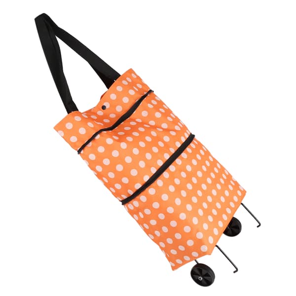 Foldbar dobbeltbruks rullende handlepose - Oxford stoff