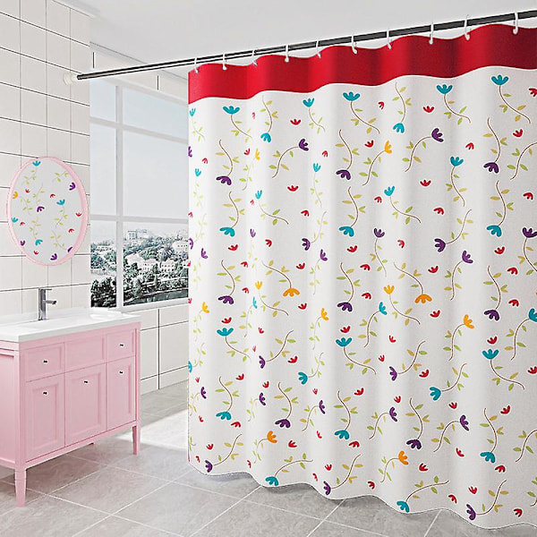Suihkuverho, vedenpitävä, polyesterikangas, 120W*180HCM