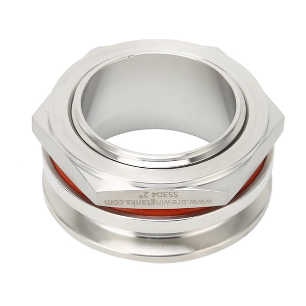 Rostfritt stål 2 tum Tri Clamp Svetsfri Ferrule Adapter Set Bryggutrustning
