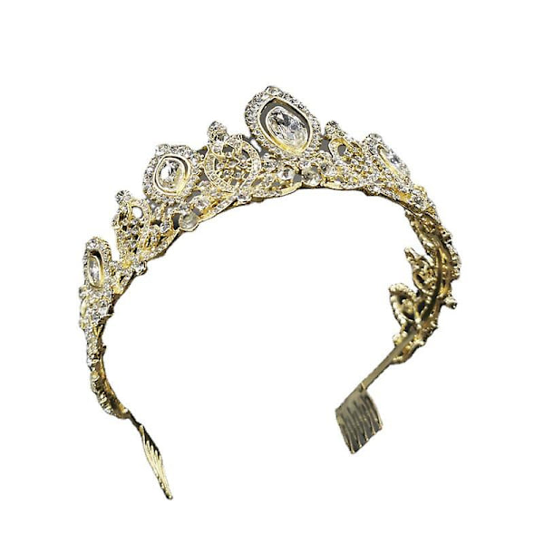 Kronprydnad Bröllopstillbehör Enkel Legering Diamond-studded Brudklänning Smycken