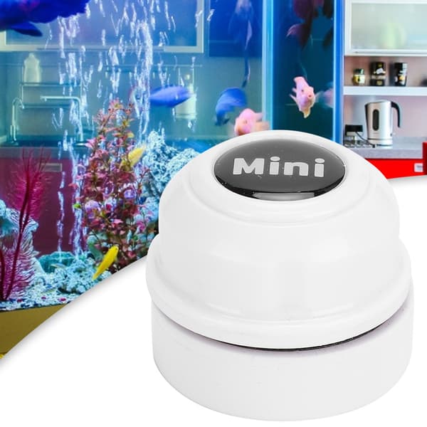 Mini Akvarium Magnetisk Glas Algskrapa Rengörare Vit Stark